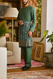 Pahlawan Smart Fit Baju Melayu Teluk Belanga - Hunter Green
