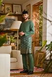 Pahlawan Smart Fit Baju Melayu Teluk Belanga - Hunter Green