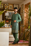 Pahlawan Smart Fit Baju Melayu Teluk Belanga - Hunter Green