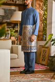 Pahlawan Bespoke Fit Baju Melayu Cekak Musang - Coronet Blue