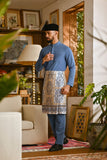 Pahlawan Bespoke Fit Baju Melayu Cekak Musang - Coronet Blue