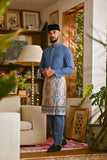 Pahlawan Bespoke Fit Baju Melayu Cekak Musang - Coronet Blue