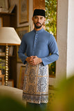 Pahlawan Bespoke Fit Baju Melayu Cekak Musang - Coronet Blue