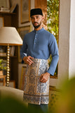 Pahlawan Bespoke Fit Baju Melayu Cekak Musang - Coronet Blue