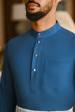 Pahlawan Bespoke Fit Baju Melayu Cekak Musang - Teal
