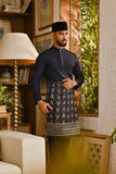 Pahlawan Bespoke Fit Baju Melayu Cekak Musang - Dark Navy