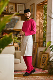 Pahlawan Smart Fit Baju Melayu Teluk Belanga - Fuchsia