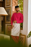 Pahlawan Smart Fit Baju Melayu Teluk Belanga - Fuchsia
