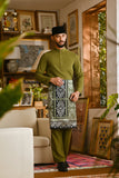 Pahlawan Bespoke Fit Baju Melayu Cekak Musang - Avocado