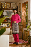 Pahlawan Smart Fit Baju Melayu Teluk Belanga - Fuchsia