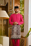 Pahlawan Smart Fit Baju Melayu Teluk Belanga - Fuchsia