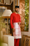 Pahlawan Smart Fit Baju Melayu Teluk Belanga - China Red