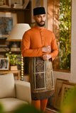 Pahlawan Bespoke Fit Baju Melayu Cekak Musang - Burnt Orange