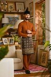 Pahlawan Bespoke Fit Baju Melayu Cekak Musang - Tortoise Shell