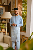 Pahlawan Smart Fit Baju Melayu Teluk Belanga - Ice Blue