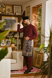 Pahlawan Bespoke Fit Baju Melayu Cekak Musang - Dark Burgundy