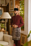 Pahlawan Bespoke Fit Baju Melayu Cekak Musang - Dark Burgundy