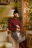 Pahlawan Bespoke Fit Baju Melayu Cekak Musang - Dark Burgundy