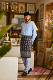 Pahlawan Smart Fit Baju Melayu Teluk Belanga - Powder Blue