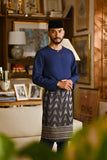 Pahlawan Smart Fit Baju Melayu Teluk Belanga - Navy