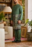 Pahlawan Bespoke Fit Baju Melayu Cekak Musang - Hunter Green