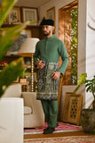 Pahlawan Bespoke Fit Baju Melayu Cekak Musang - Hunter Green