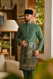 Pahlawan Bespoke Fit Baju Melayu Cekak Musang - Hunter Green