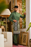 Pahlawan Bespoke Fit Baju Melayu Cekak Musang - Hunter Green