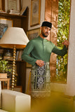 Pahlawan Bespoke Fit Baju Melayu Cekak Musang - Hunter Green