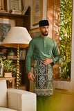 Pahlawan Bespoke Fit Baju Melayu Cekak Musang - Hunter Green