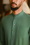 Pahlawan Bespoke Fit Baju Melayu Cekak Musang - Hunter Green