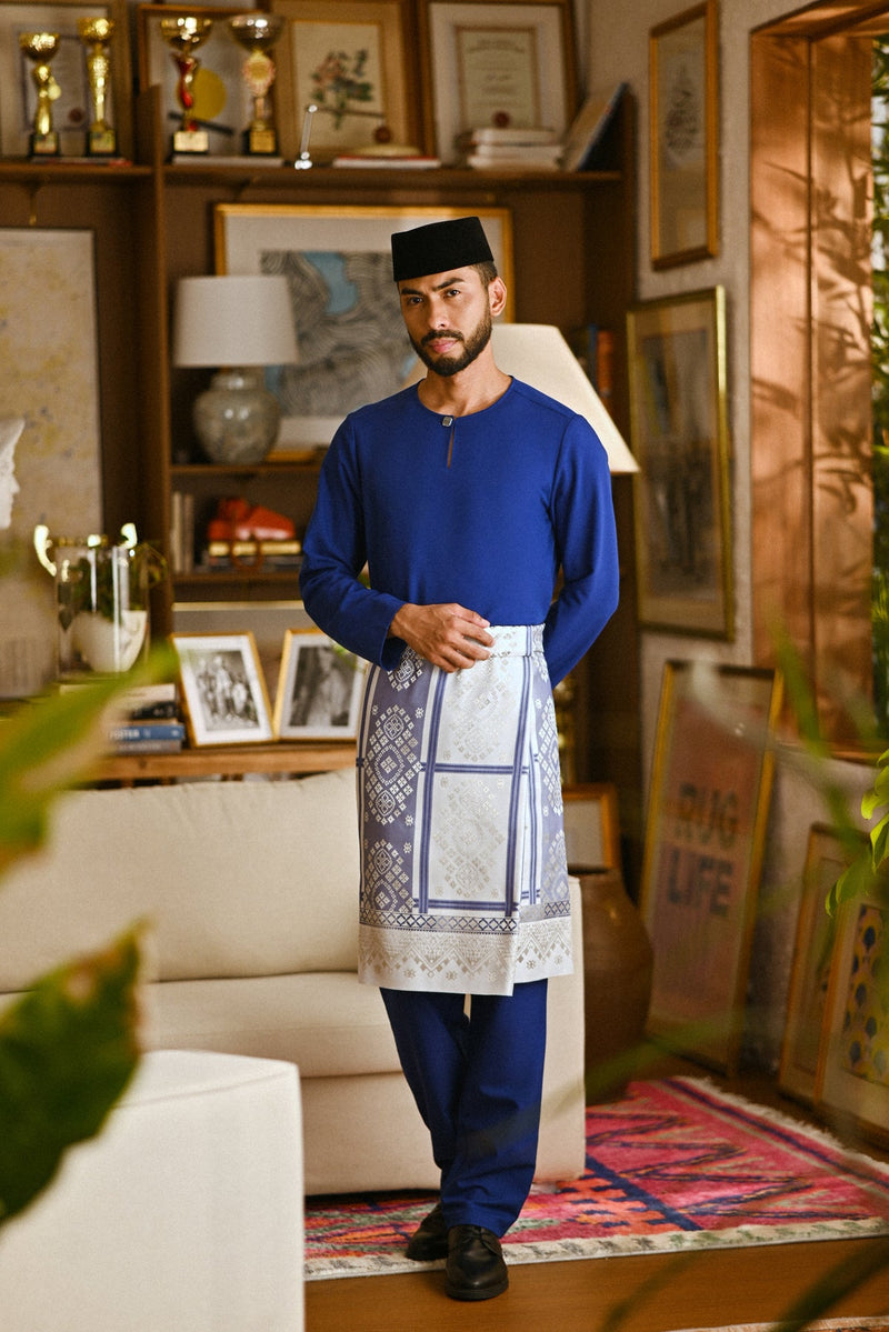 Pahlawan Smart Fit Baju Melayu Teluk Belanga - Royal Blue