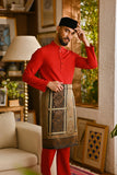 Pahlawan Bespoke Fit Baju Melayu Cekak Musang - China Red