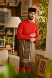 Pahlawan Bespoke Fit Baju Melayu Cekak Musang - China Red