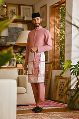 Pahlawan Bespoke Fit Baju Melayu Cekak Musang - Dusty Rose