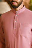 Pahlawan Bespoke Fit Baju Melayu Cekak Musang - Dusty Rose