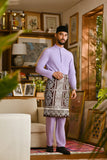 Pahlawan Bespoke Fit Baju Melayu Cekak Musang - Pastel Lilac