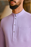 Pahlawan Bespoke Fit Baju Melayu Cekak Musang - Pastel Lilac