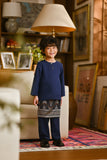 Pahlawan Smart Fit Kids Baju Melayu Teluk Belanga - Navy