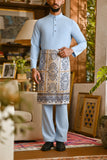 Pahlawan Bespoke Fit Baju Melayu Cekak Musang - Ice Blue