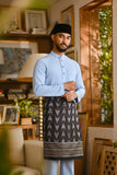 Pahlawan Bespoke Fit Baju Melayu Cekak Musang - Powder Blue