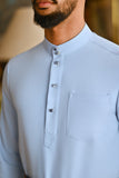 Pahlawan Bespoke Fit Baju Melayu Cekak Musang - Powder Blue