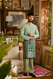 Pahlawan Bespoke Fit Baju Melayu Cekak Musang - Pistachio