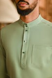 Pahlawan Bespoke Fit Baju Melayu Cekak Musang - Pistachio
