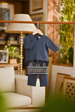 Pahlawan Smart Fit Babies Baju Melayu Teluk Belanga - Dark Slate Blue