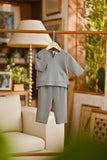 Pahlawan Smart Fit Babies Baju Melayu Teluk Belanga - Ash Grey