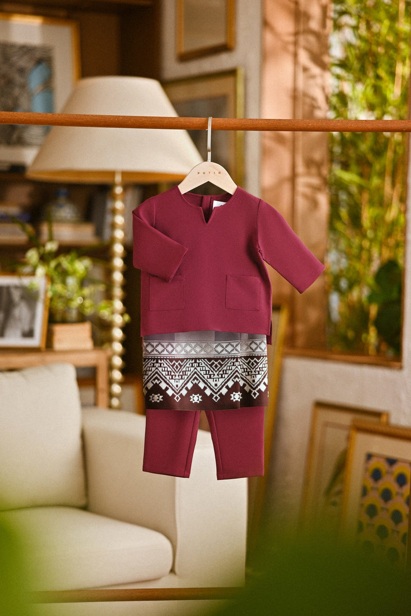 Pahlawan Smart Fit Babies Baju Melayu Teluk Belanga - Purple Potion