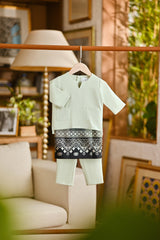 Pahlawan Smart Fit Babies Baju Melayu Teluk Belanga - Fog Green