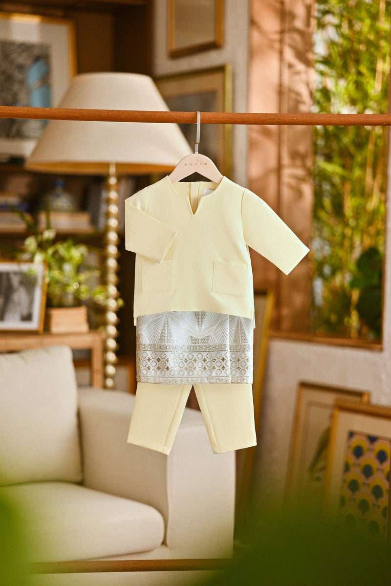 Pahlawan Smart Fit Babies Baju Melayu Teluk Belanga - Baby Yellow