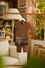 Pahlawan Smart Fit Babies Baju Melayu Teluk Belanga - Milk Chocolate